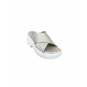 NEW SOFTWAVES women's marini sandal in platino